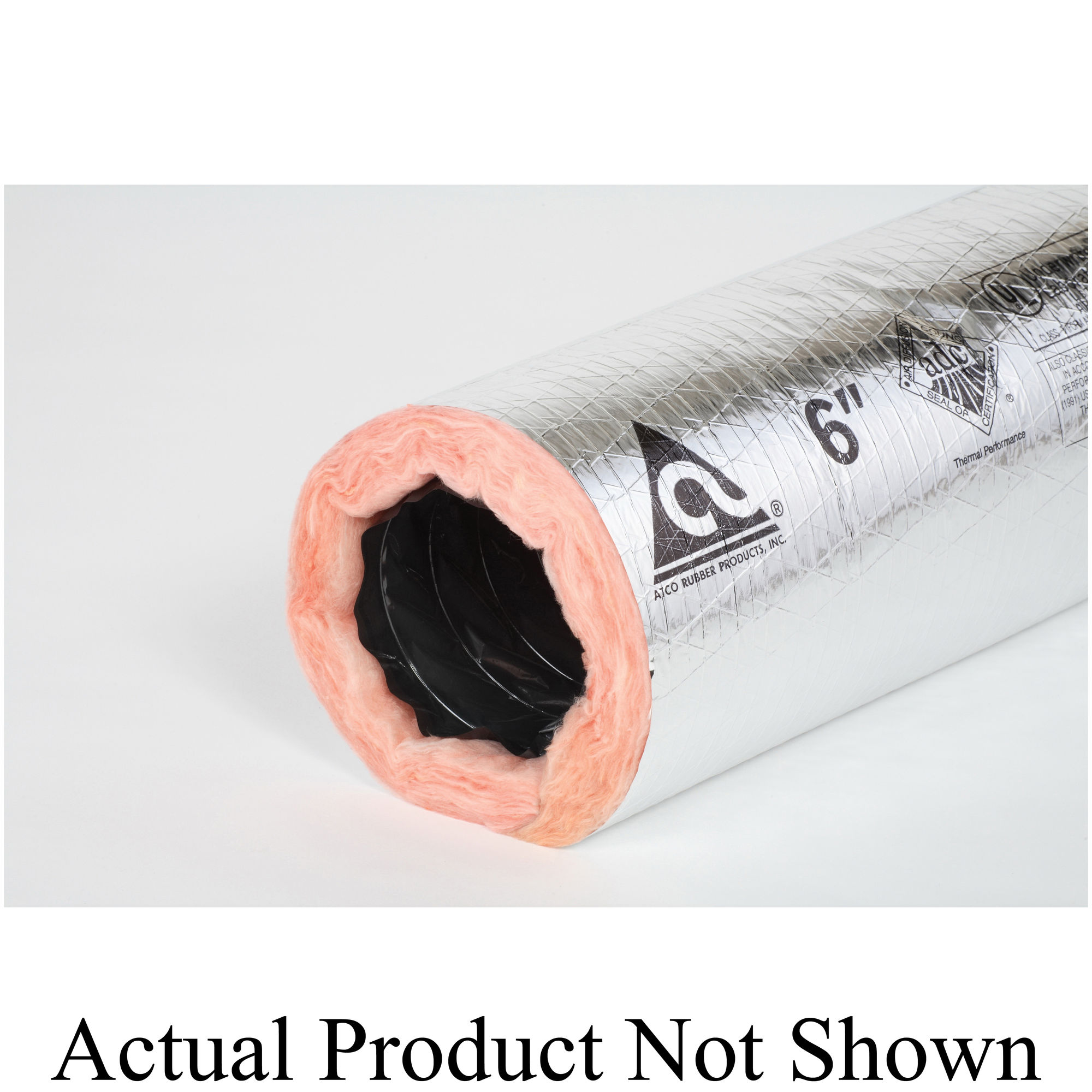 atco duct air flex 4in 25ft 5000fpm r6 sil. image 1