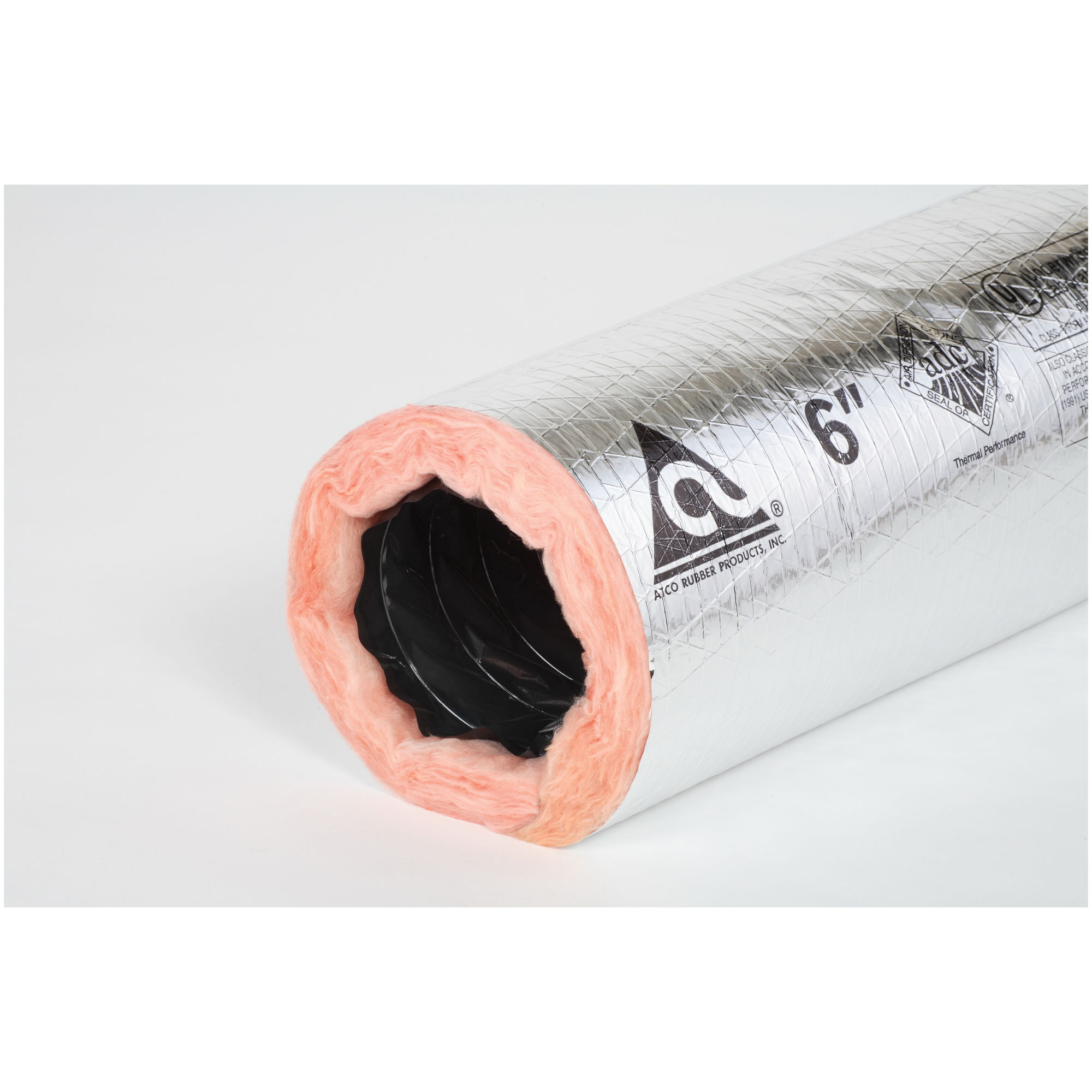 atco duct air flex 6in 25ft 5000fpm r6 sil. image 1