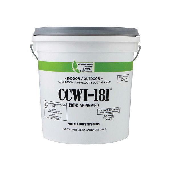 hardcast sealant duct pail 1gal gra 48hr 38g/l. image 1