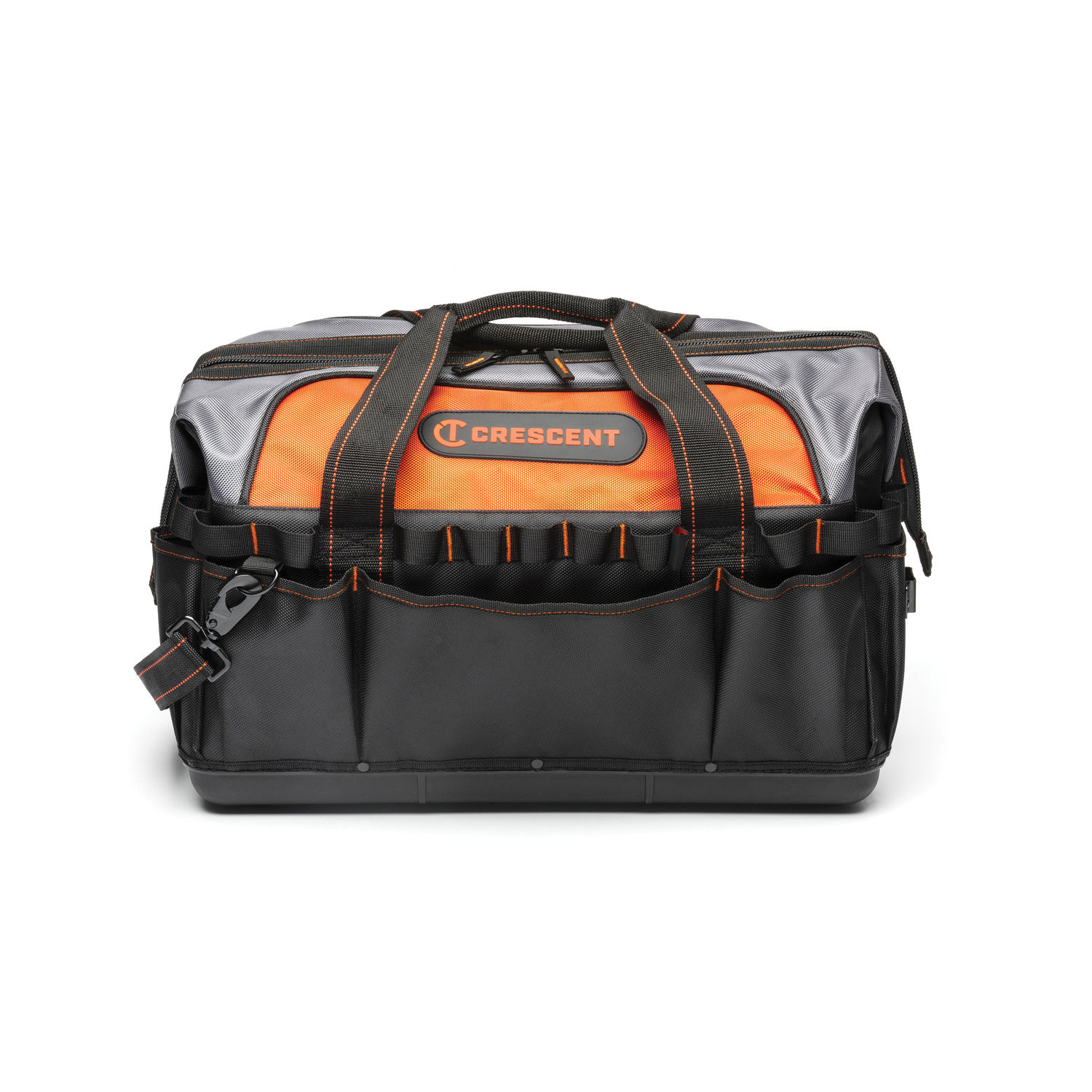 crescent bag tool contractor polyest bk/gra/rwhd. image 1