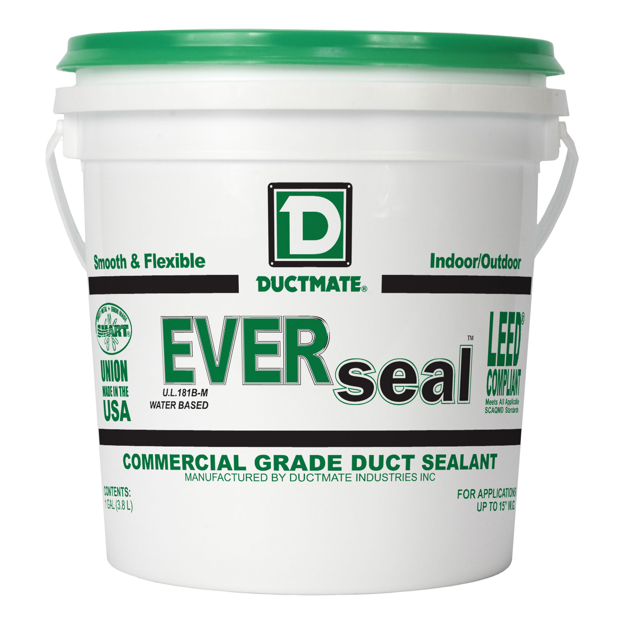 ductmate sealant duct pail 1gal gra wtr met 1hr. image 1