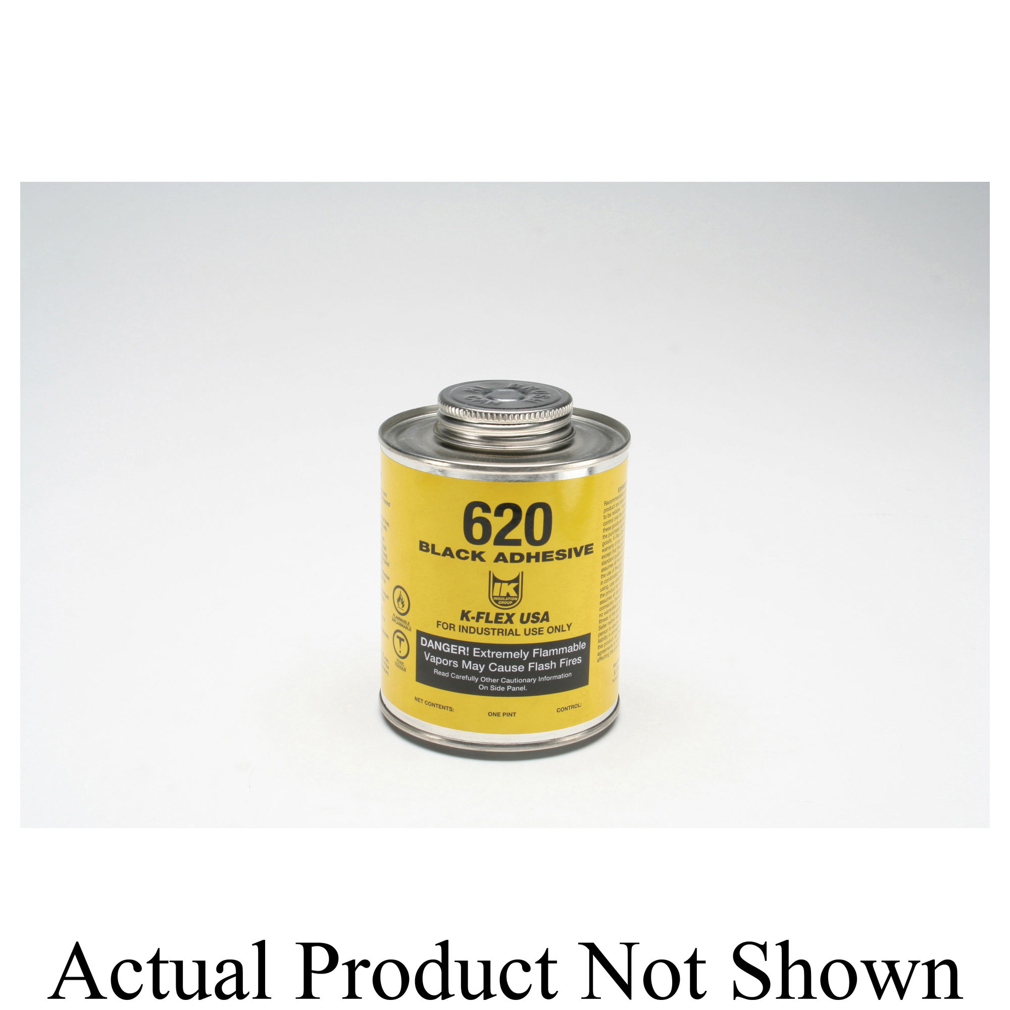 k-flex adhesive cont br top can 1qt liq bk slvt. image 1