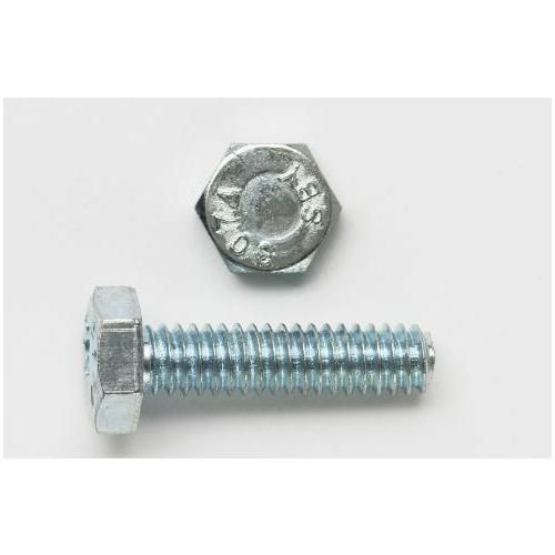 peco fasteners bolt hex 1/4-20 1in 2 stl zinc pld imprl