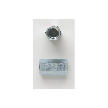 Peco NUT COUPLING ROD HEX 3/8-16 STL ZINC PLD. Image 1