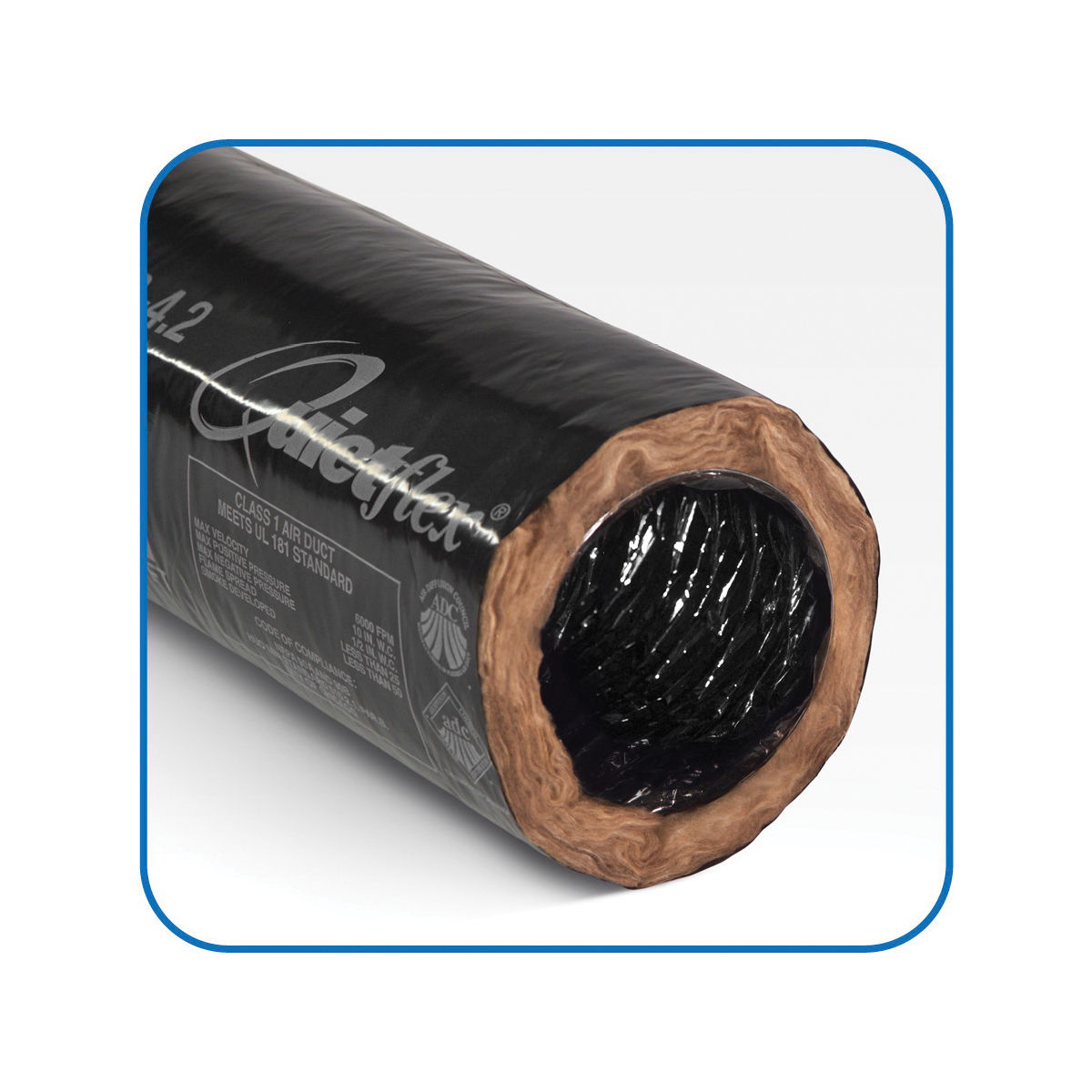 quietflex duct flex 7in 25ft 6000fpm r4.2 0.11perm. image 1