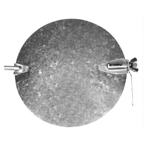 southwark damper 7in stl hot dipped galv rnd 26ga. image 1
