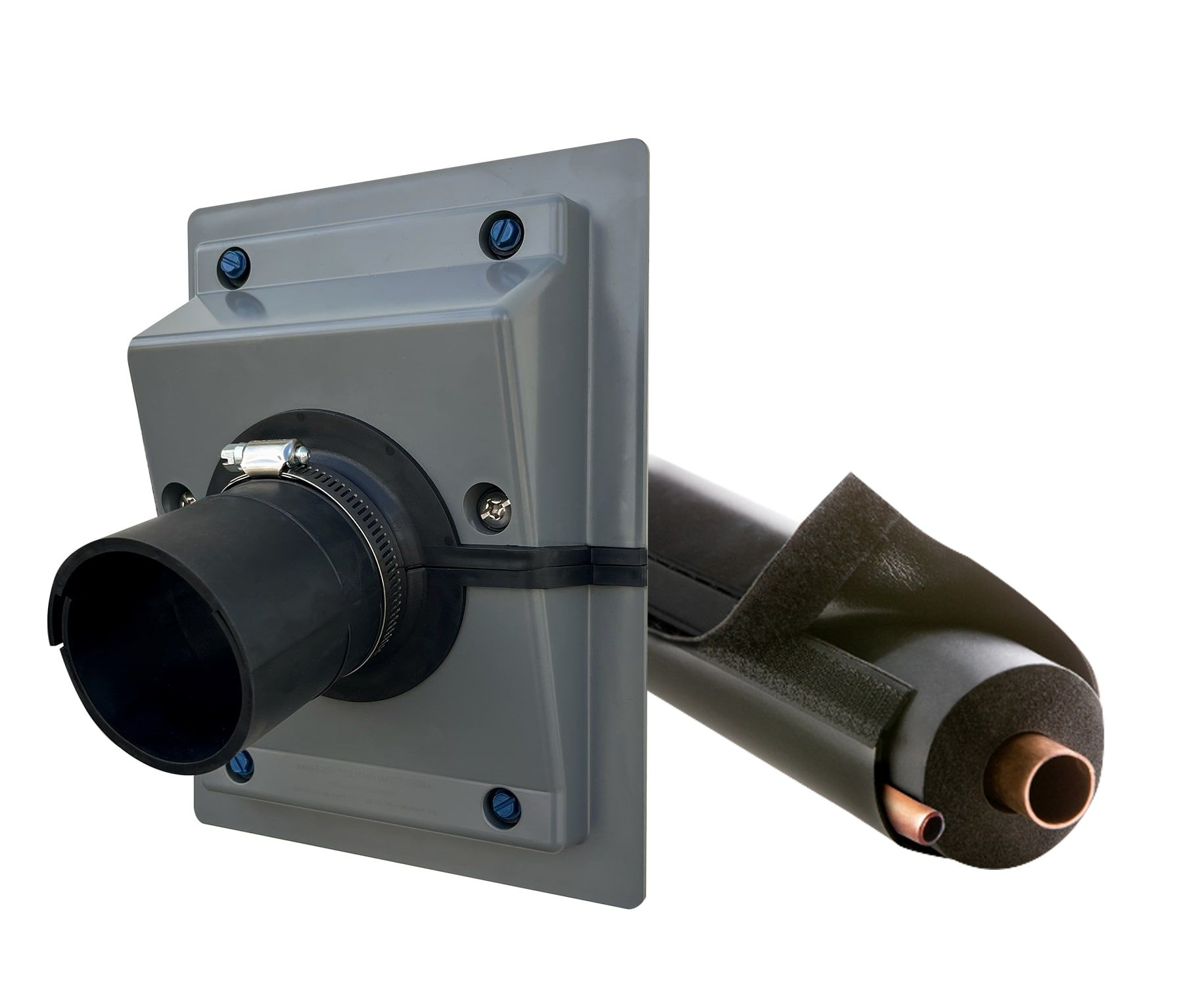 AIREX Titan Retrofit Kit 3/4" Wall Penetration Seal Outlet, Gray/Black