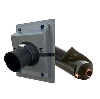 AIREX Titan Retrofit Kit 3/4" Wall Penetration Seal Outlet, Gray/Black