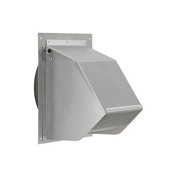 Broan 6" Alum Wall Cap No Damper Fresh Air