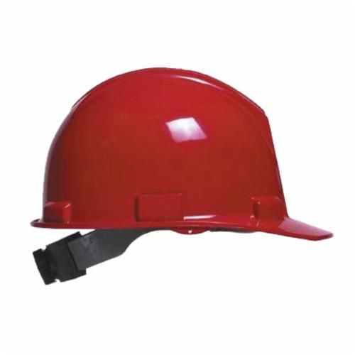 Bullard® Red HDPE Cap Style Hard Hat With Ratchet/4 Point Ratchet Suspension
