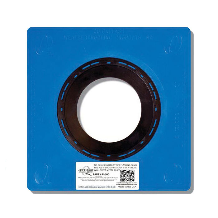 6" Quick Flash Pipe Flashing Panel