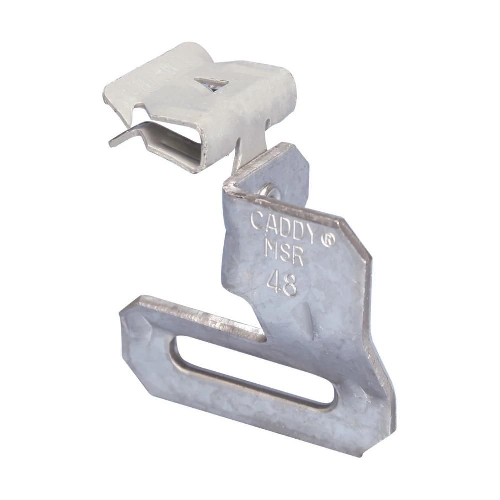 90 Degree Strap Hanger with Flange Clip, 1/8" - 1/4", up to 1-1/4" strap