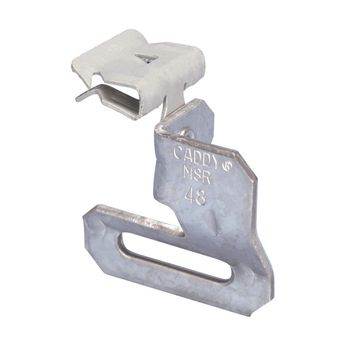 Hammer-on 90-Degree Strap Hanger with Flange Clip, 1/8 - 1/4 in