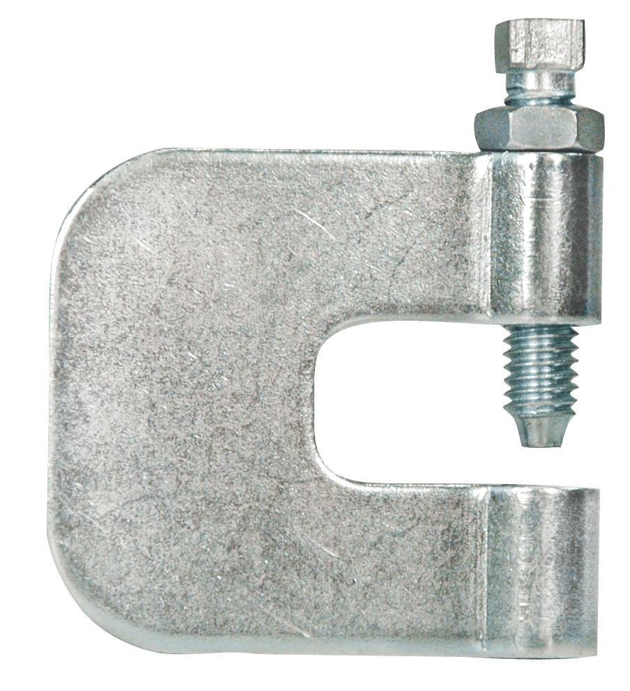 3/8" Plated Large Mouth Cast Beam-Clamp with Lock Nut 50/box