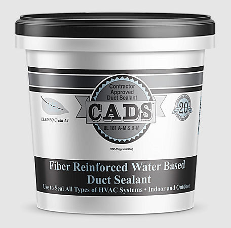 Polymer Waterbased Fibered Duct Sealant Gray 1 Gallon Pail 4 Pails/Case 180 Pails/Pallet