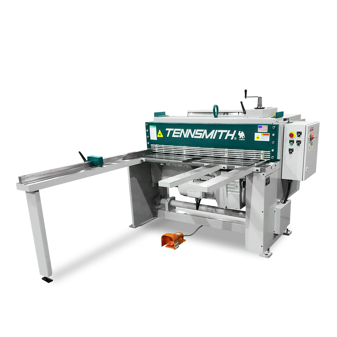 Tennsmith Low-Profile Shear, 4-ft, 10 Ga, with 2X Back Ga System, Rear Drop Sheet Support
