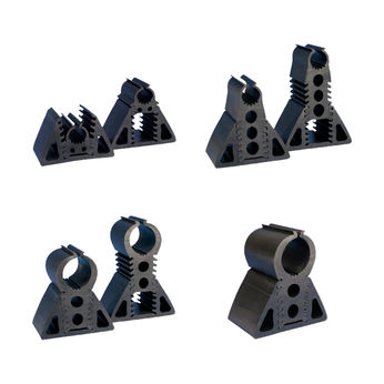 EZ Adjust. Rubber Support 1-3/4 -4 high for 1 pipe Caddy
