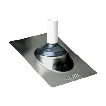 Galvanized Steel Base 1-1/4"-3" Roof Flashing 3N1, 10-1/4" x 14-1/2" Base