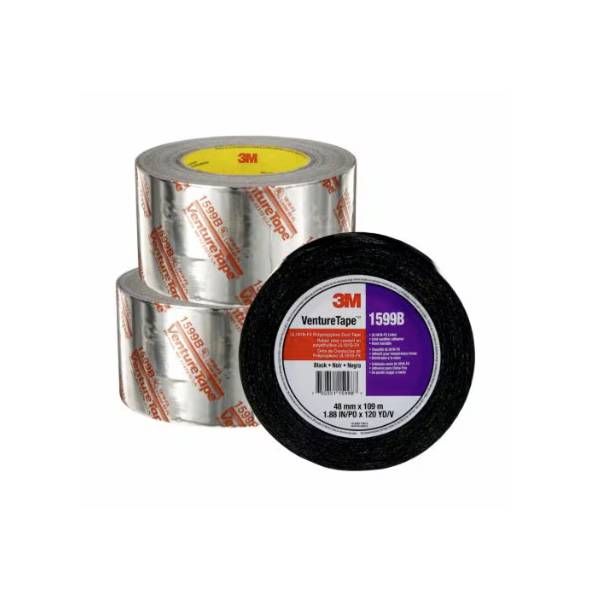 2" UL181 Black Duct Tape, 24rolls/case
