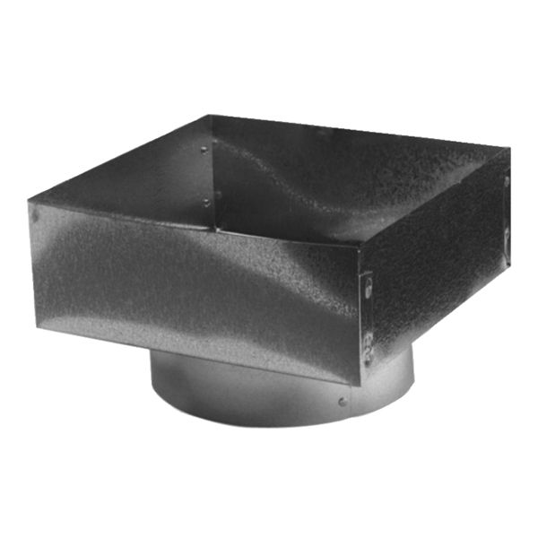 10 x 10 x 10 Black Square to Round
