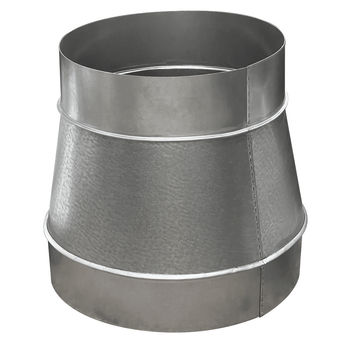 #830 8 x 6 Galvanized Spiral Reducer
