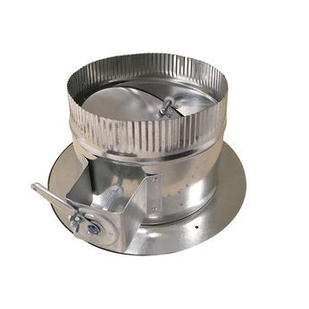 8" Air-Tite Take-off with Damper and 2" Stand-off for Flat Duct