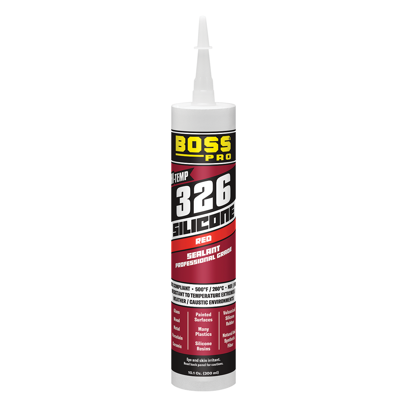 Boss 326 Hi Temp Silicone RED 10.1 oz