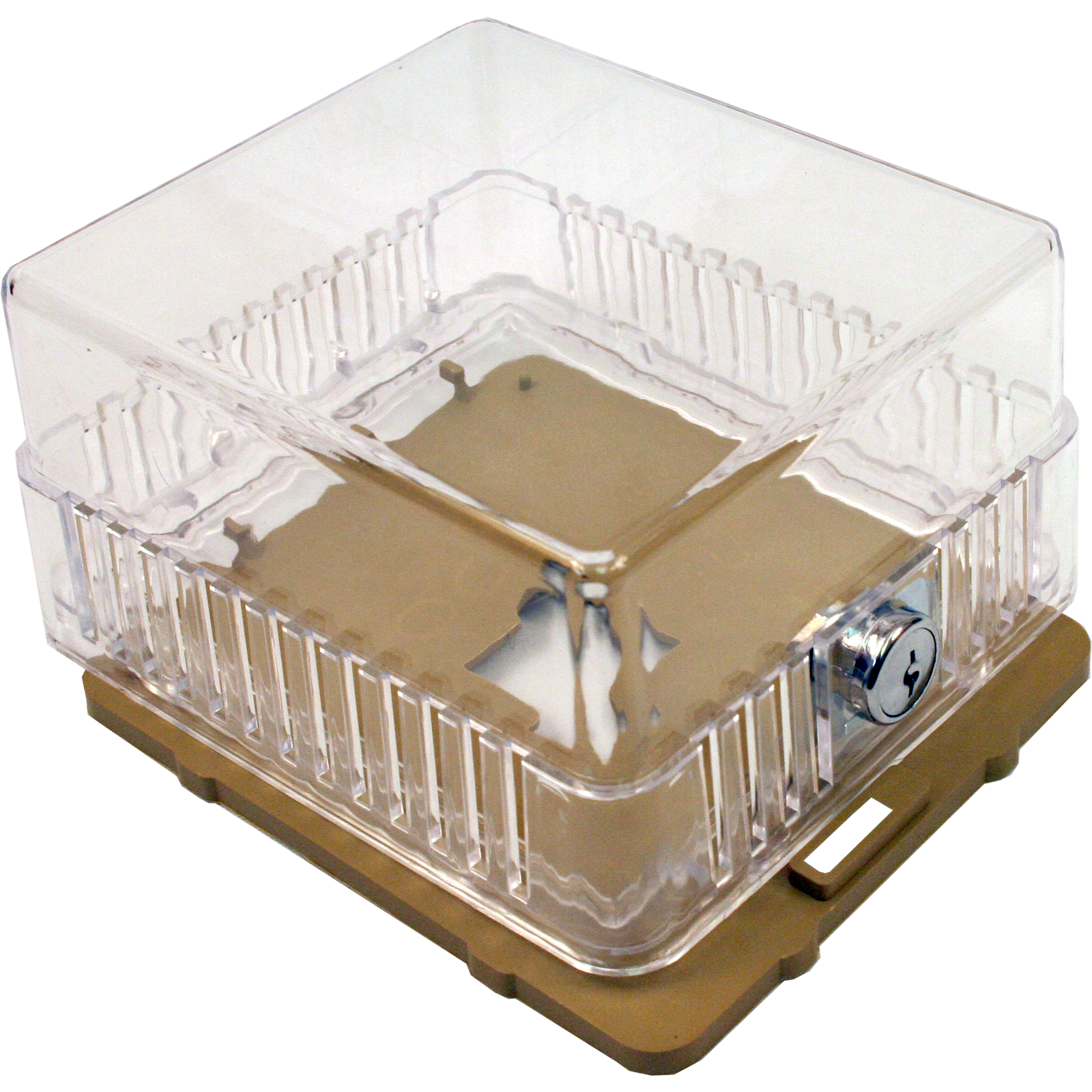 Locking Thermostat Cover, Clear, Plastic