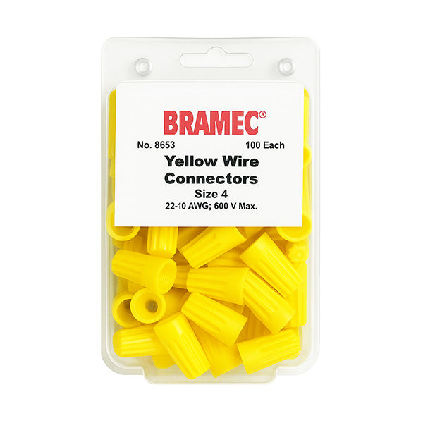 Wire Nuts Yellow, 100/pkg