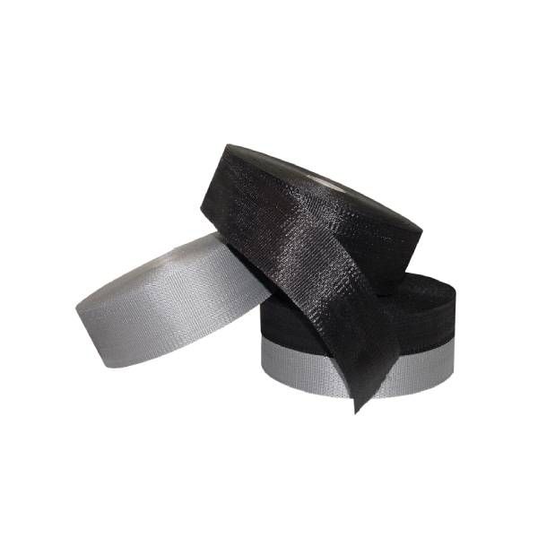 3" x 300-ft Webbing Strapping, Black, 8 Rolls/box