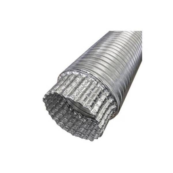 Flexible Pipe PRO Air Duct 6" x 8-ft, Crimped One End