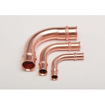 RLS Copper Press 90-Degree Elbow Long Radius 3/4"