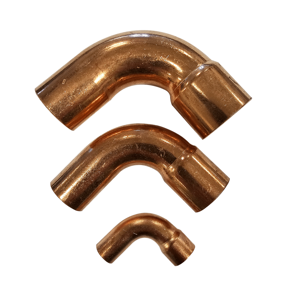 Copper 90-Degree Street Elbow Long Radius 3/4" OD