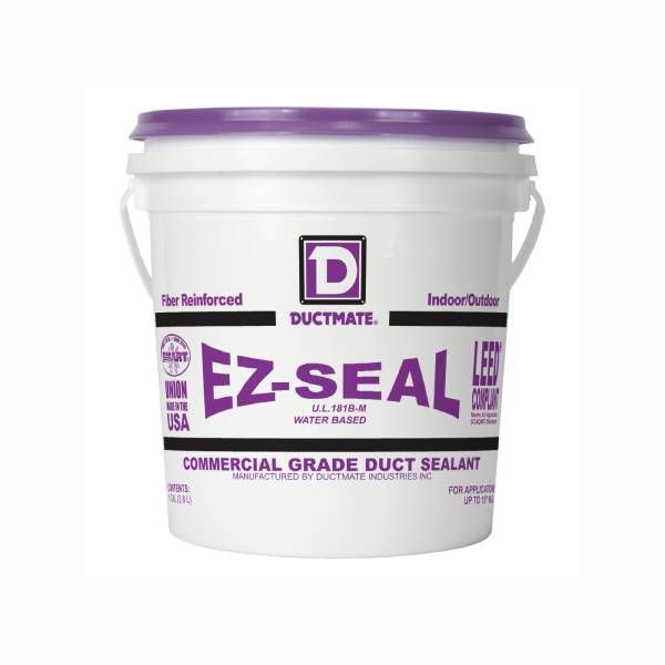 Ductmate EZ Seal Water-Based Duct Sealant Gray 1 Gallon Pail