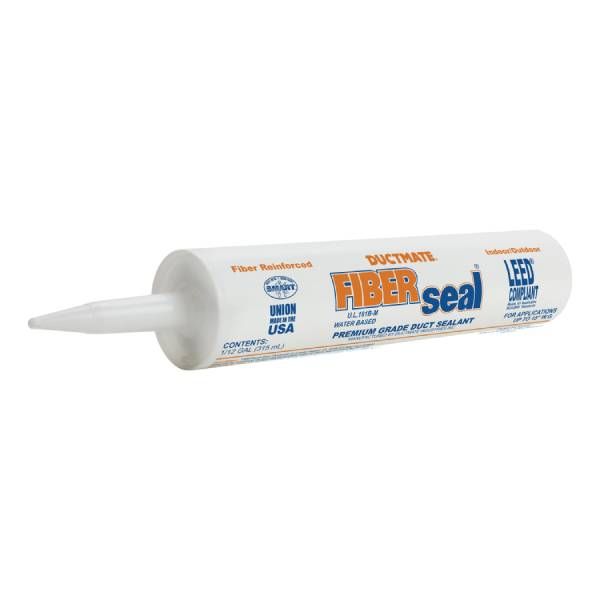 Ductmate Fiberseal Water-Based Duct Sealer Gray 10.5oz Cartridge