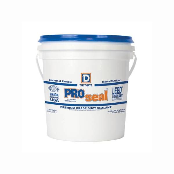 Ductmate ProSeal® Premium Grade Water-Based High Velocity Duct Sealant Gray 1 Gallon Pail