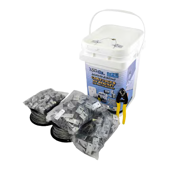 Duro Dyne Cable Lock & KV Bracket Bulk Pack [RECTANGULAR DUCT]