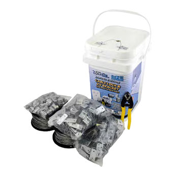 Duro Dyne Cable Lock & KV Bracket Bulk Pack [RECTANGULAR DUCT]