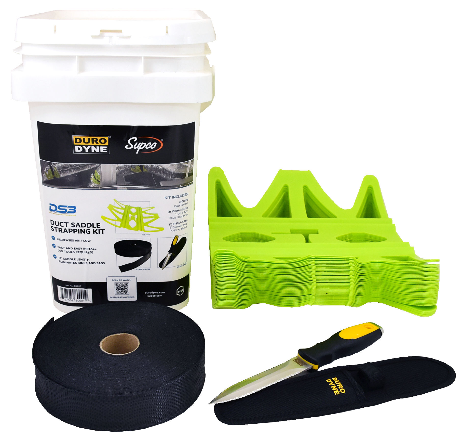 Duct Saddle Strap Kit