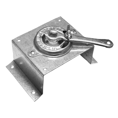Duro Dyne 3/8" Round Dial Regulators with 2" Standoff for Round Duct 10/Box