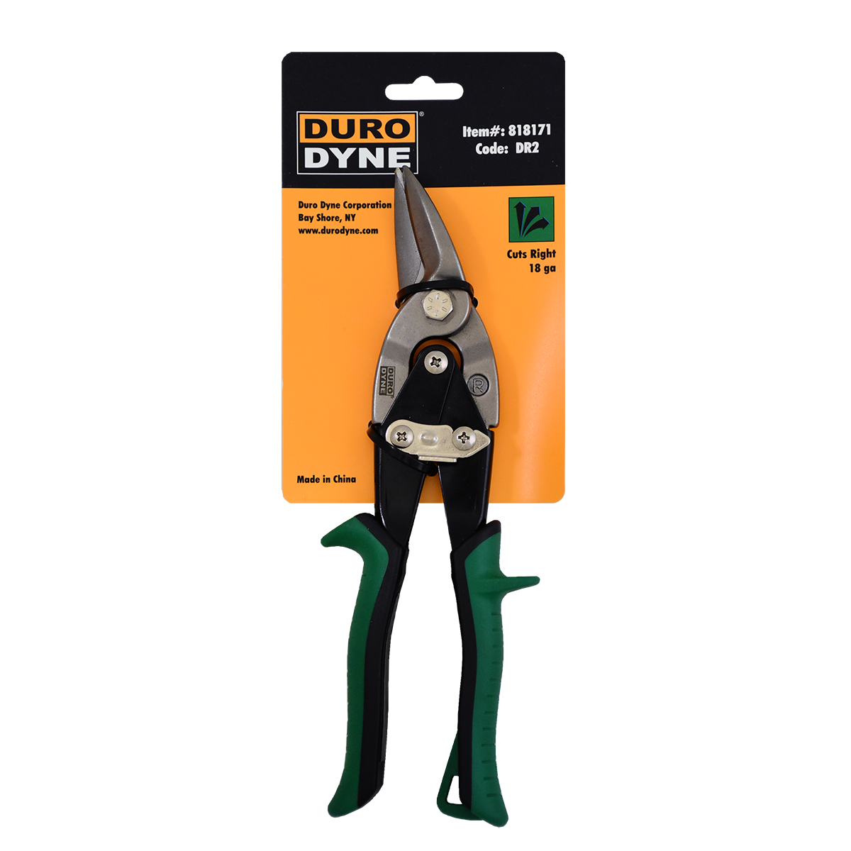 Snips - Green Handle, Cuts Right