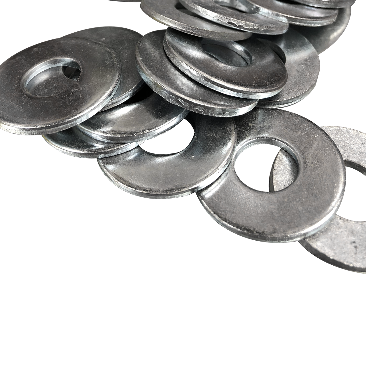 3/8" Zinc Plated FLAT Washers 50lb Bulk Box (3350)