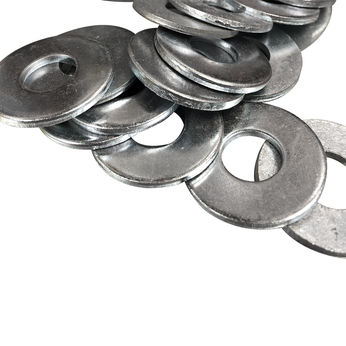 3/8" Zinc Plated FLAT Washers 50lb Bulk Box (3350)
