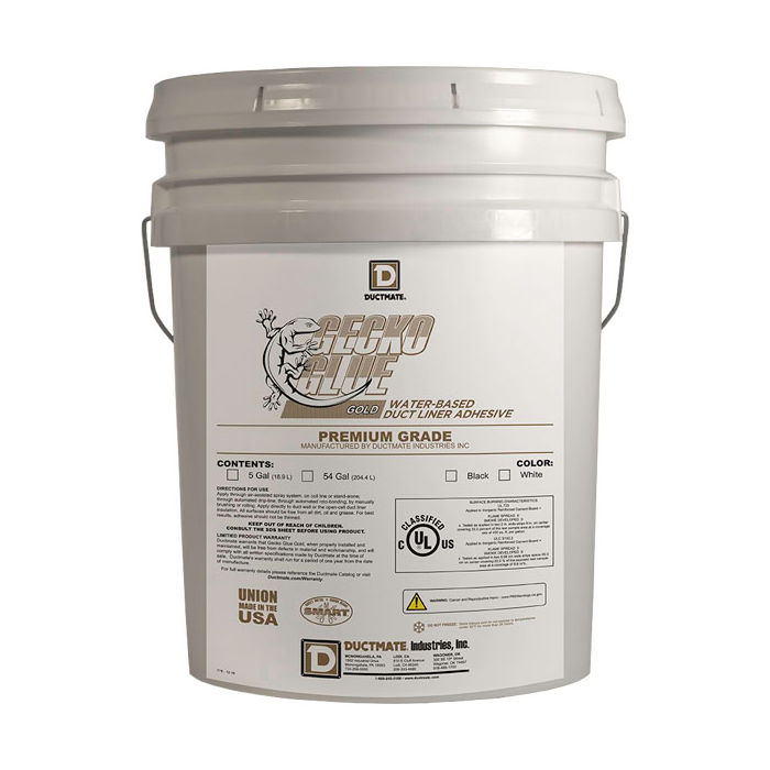 Ductmate Gecko Glue™ Gold Water-based Adhesive, 5-Gallon Pail