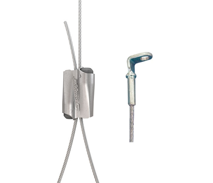 90-Degree 1/4" Eyelet Hanger with EF 10'