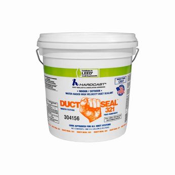Hardcast Duct-Seal™ 321 Water-Based Duct Sealant Gray 1 Gallon Pail