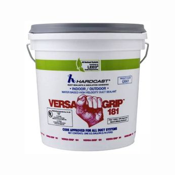 Hardcast Versa-Grip Water-Based Duct Sealant Gray 1 Gallon Pail