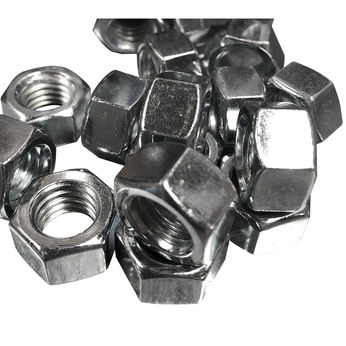 3/8"-16" Finished Hex Nut Zinc, 100/Jar