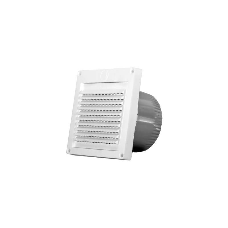 4" Mini Louver Hood with 1/4-in Grid, Snap Ring