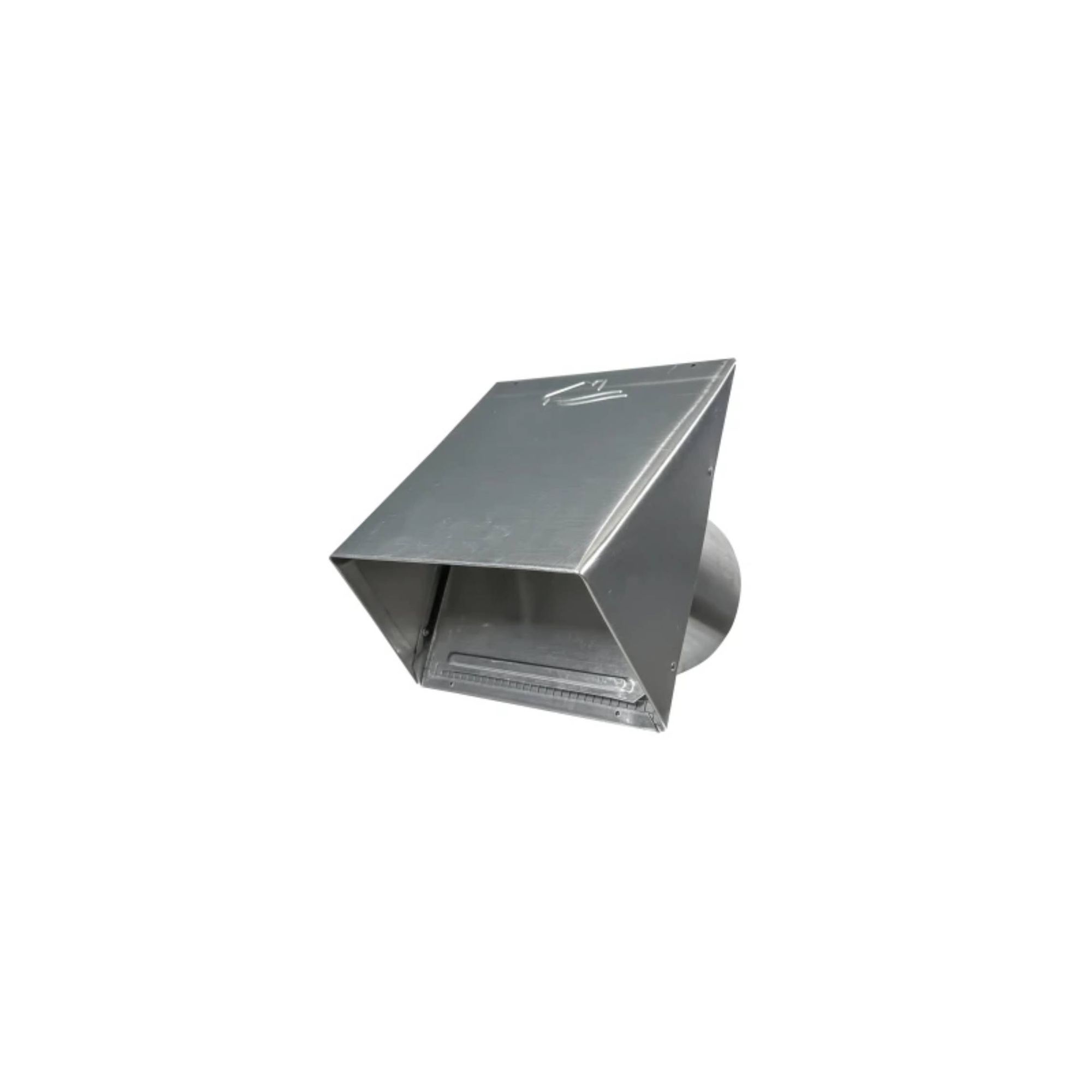 4" Aluminum Heavy Gauge Hood with Flapper & Screen
